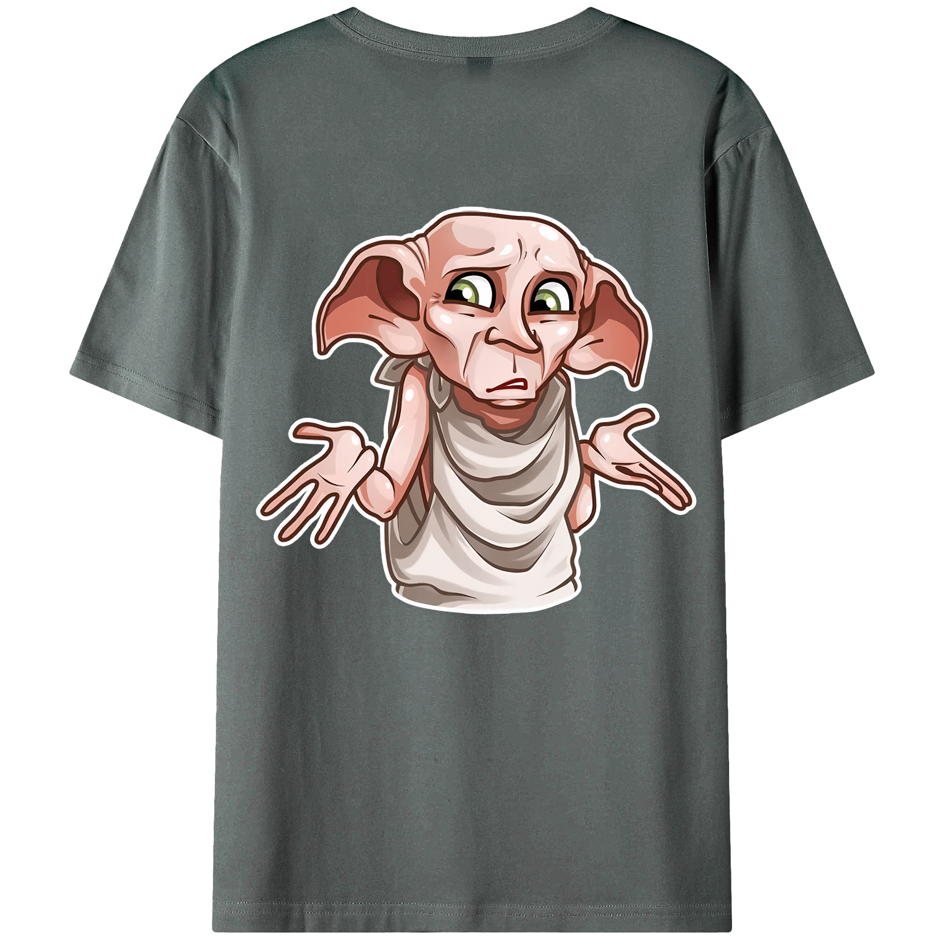 （画像用） Harry Potter ハリー・ポッターシリーズ 綿100％ メンズ半袖Tシャツ（バックプリント） 通気性